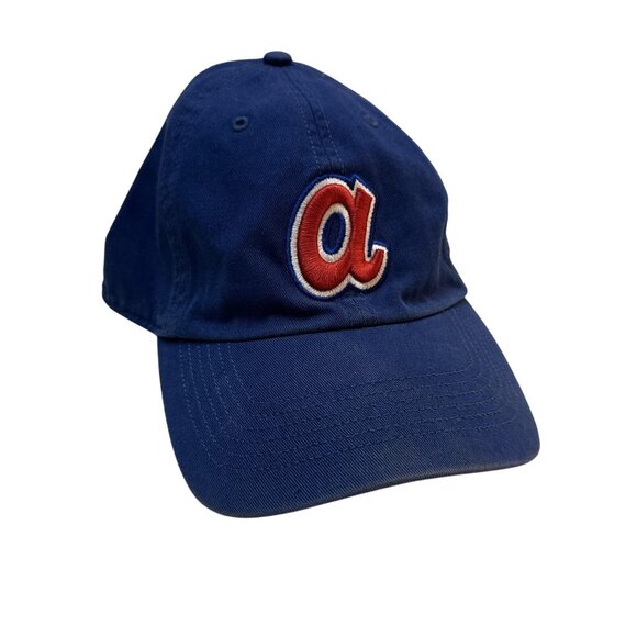 Atlanta Braves Hat Cap Fitted Mens XX-Large Blue MLB Baseball Cooperstown Coll - Picture 1 of 13